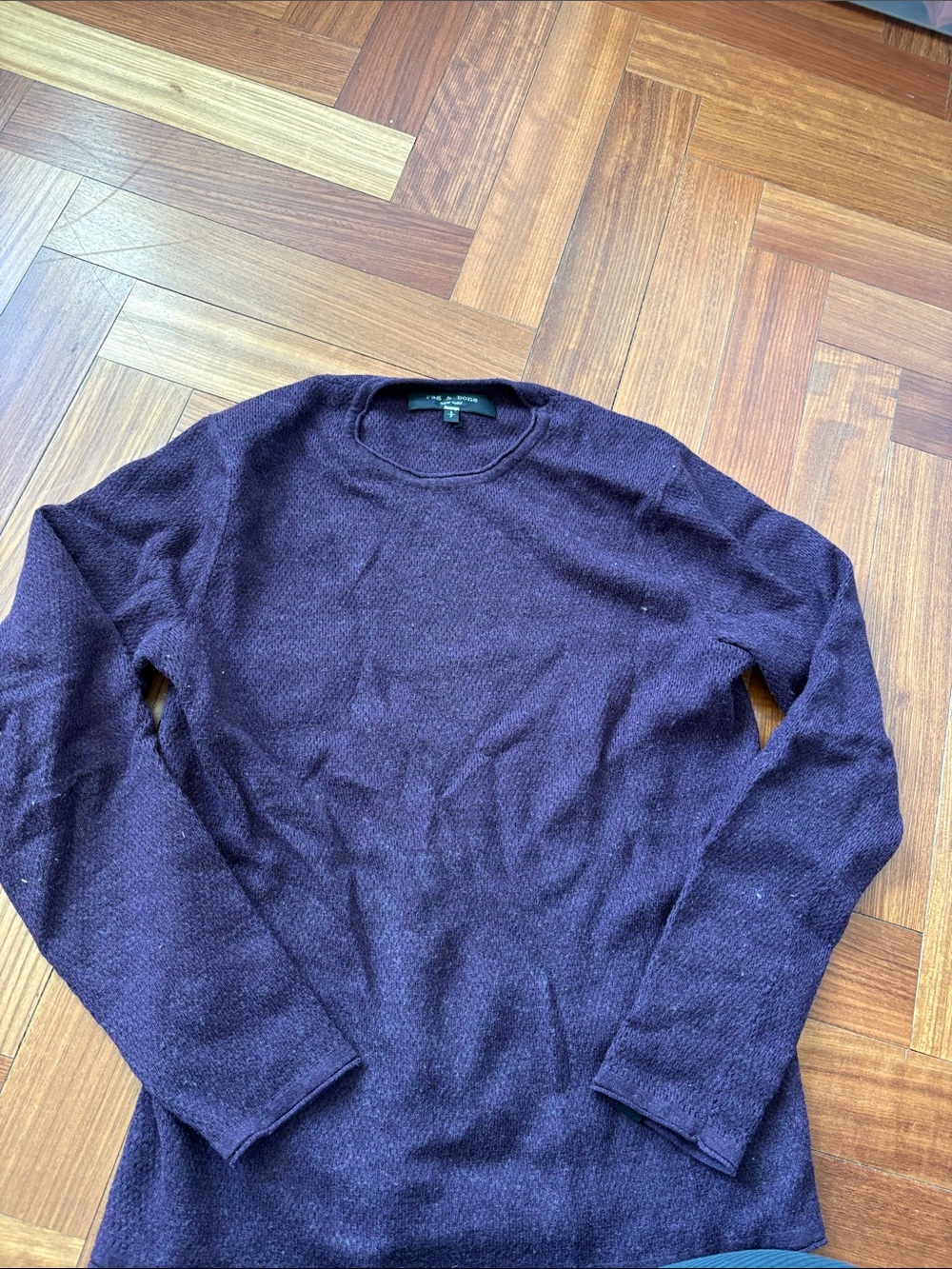 RAG & BONE Men's Crewneck Sweater - Purple